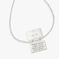 Hidden Message Cross Affirmation Necklace