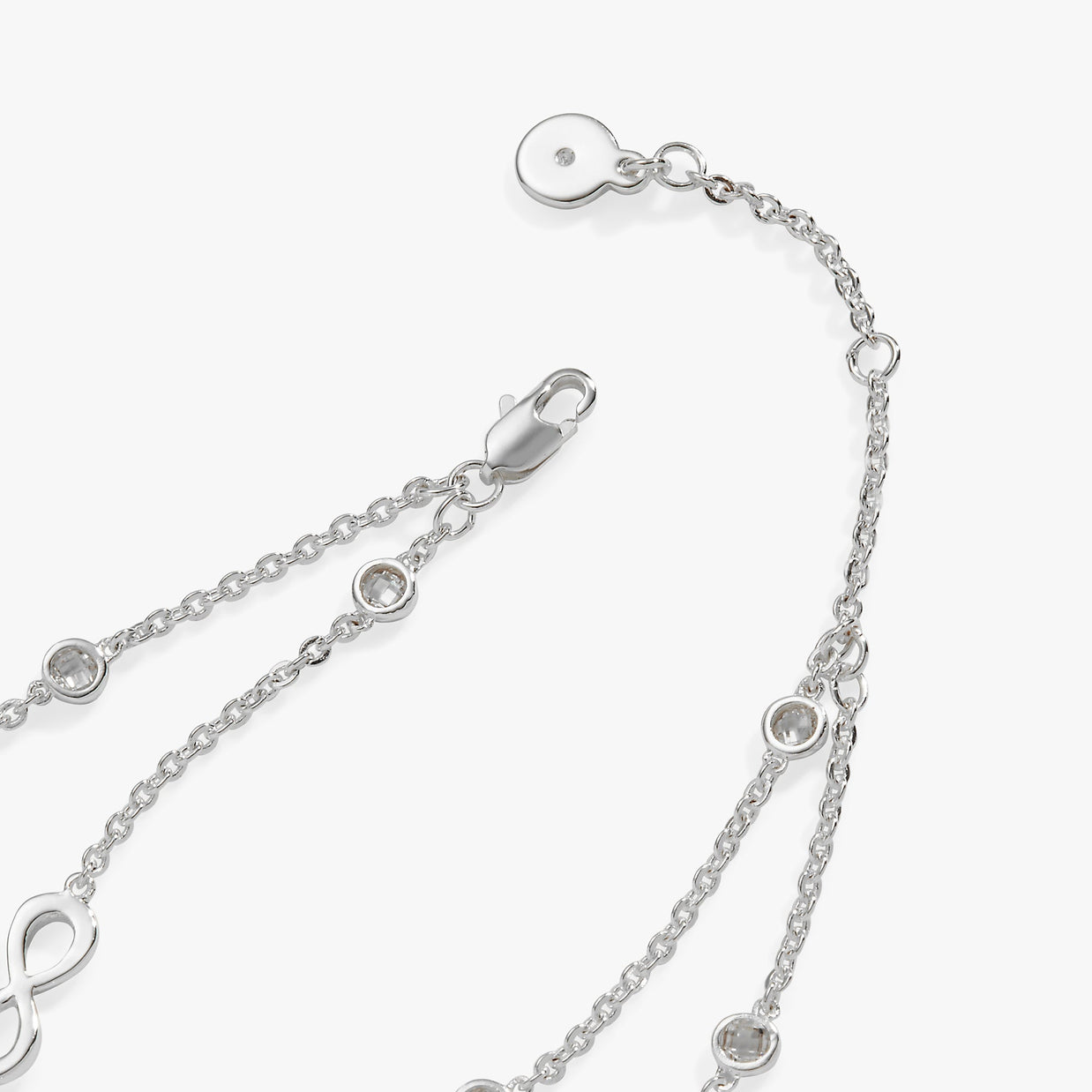 Sister Infinity Chain Double Strand Bracelet