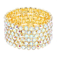 Bubble Stone Stretch Evening Bracelet