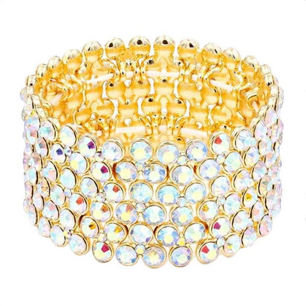 Bubble Stone Stretch Evening Bracelet