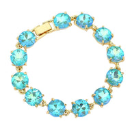 Round Stone Link Evening Bracelet