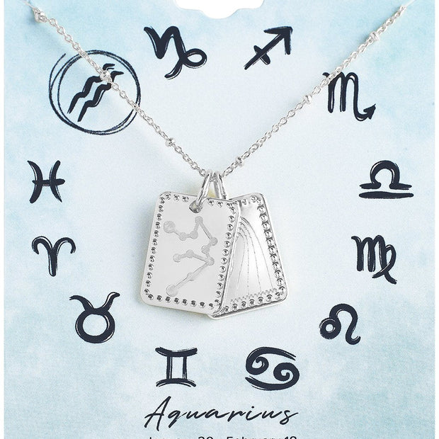 Zodiac Tag Necklace