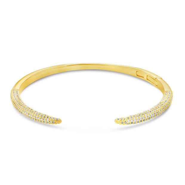 CZ Open Spike Cuff Bracelet