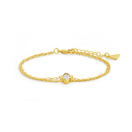 Karlie CZ & Layered Chain Bracelet