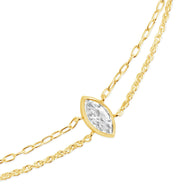 Karlie CZ & Layered Chain Bracelet