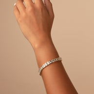 Roxie Bezel CZ Tennis Bracelet