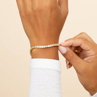 Christina Square CZ Tennis Bracelet