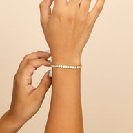 Christina Square CZ Tennis Bracelet