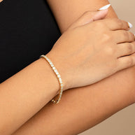 Christina Square CZ Tennis Bracelet
