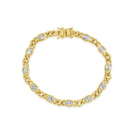 Cassie CZ Bezel Tennis Bracelet
