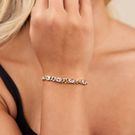 Cassie CZ Bezel Tennis Bracelet