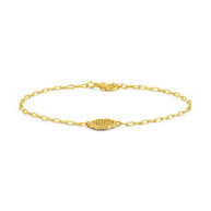 Raemy CZ Rose Petal Station Bracelet
