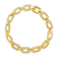 Fiona CZ Statement Chain Link Bracelet