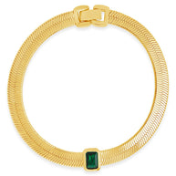 Calder Station CZ Herringbone Bracelet