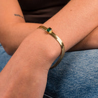 Calder Station CZ Herringbone Bracelet