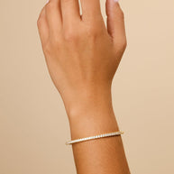 Aster CZ Tennis Bracelet