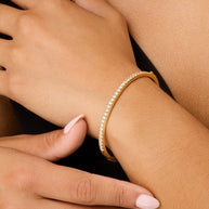 Aster CZ Tennis Bracelet