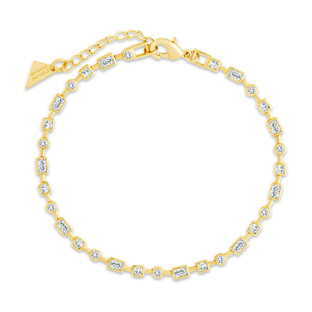 Camden CZ Staggered Tennis Bracelet