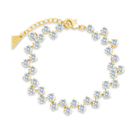 Carson CZ Tennis Bolo Bracelet