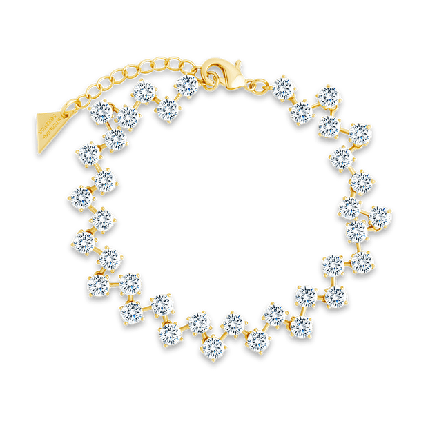 Carson CZ Tennis Bolo Bracelet