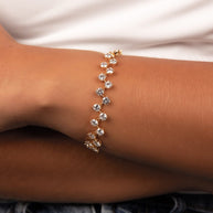 Carson CZ Tennis Bolo Bracelet