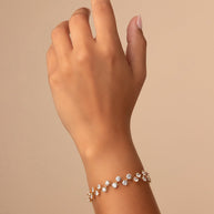 Carson CZ Tennis Bolo Bracelet