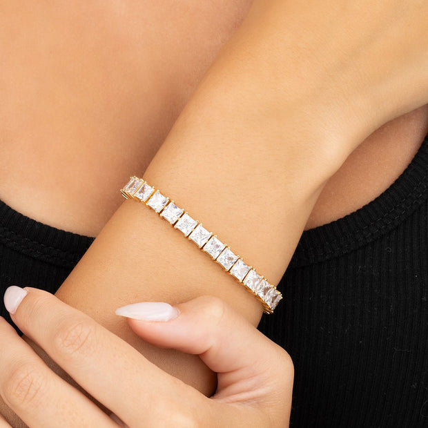 Marisol Princess Cut CZ Tennis Bracelet