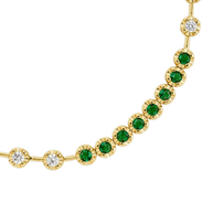 Liesbeth Emerald Accent Tennis Bracelet