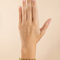 Emerald Pear Cut Tennis Bracelet