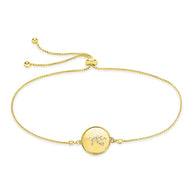 Sterling Silver CZ Constellation Disk Bolo Bracelet