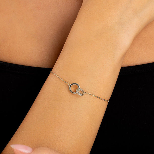 Sterling Silver Keilani Lock Link Bracelet