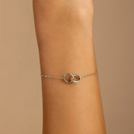 Sterling Silver Keilani Lock Link Bracelet