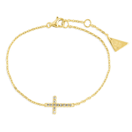 Sterling Silver Kinsey Luxe Cross Accent Bracelet