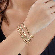 Anchor Chain Bracelet Set