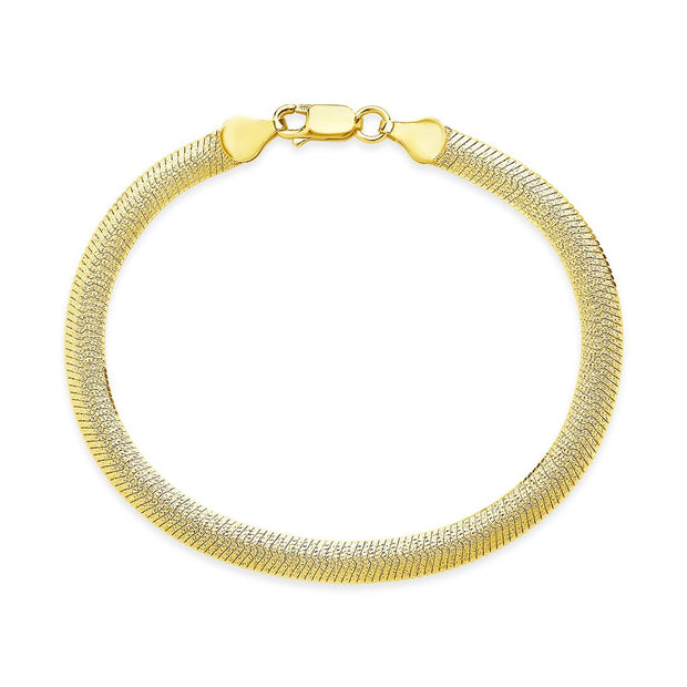 Flat Link Chain Bracelet