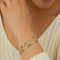 Anchor Chain Bracelet Set of 2