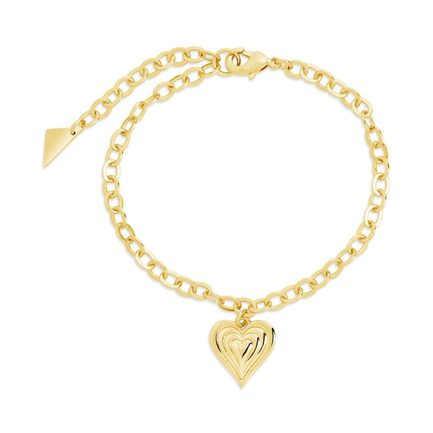 Beating Heart Charm Bracelet