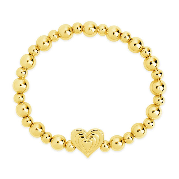 Beating Heart Beaded Bracelet