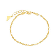 Blakely Twisted Herringbone Chain Bracelet