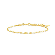 Blakely Twisted Herringbone Chain Bracelet
