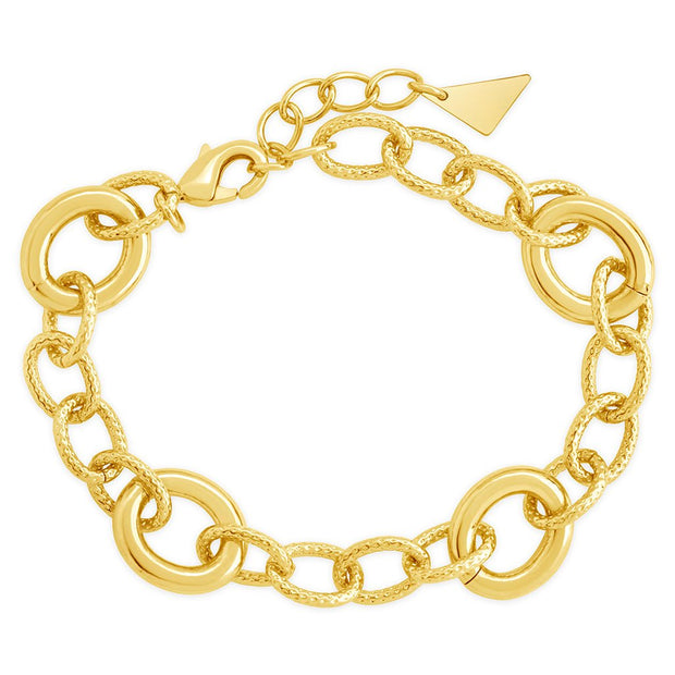 Carter Round Statement Link Bracelet