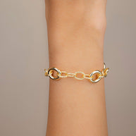 Carter Round Statement Link Bracelet