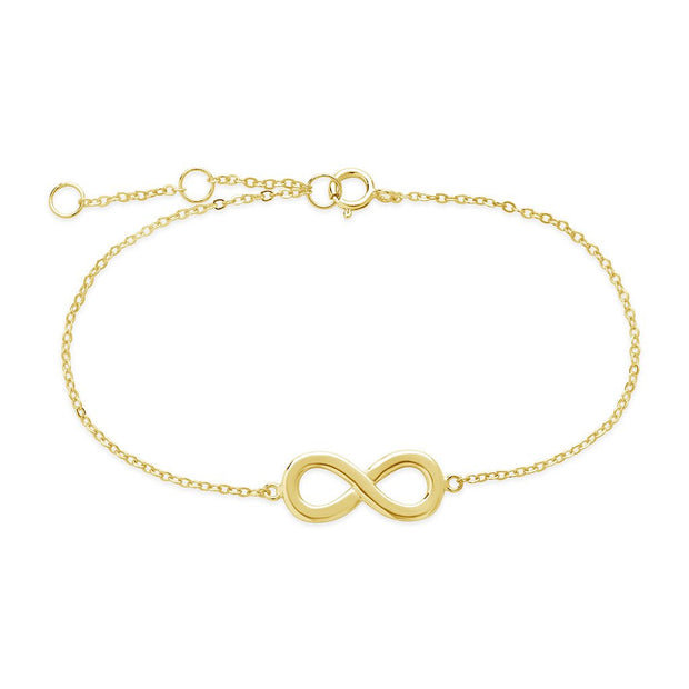 Sterling Silver Delicate Infinity Bracelet