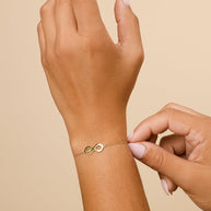 Sterling Silver Delicate Infinity Bracelet