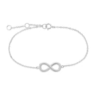 Sterling Silver Delicate Infinity Bracelet