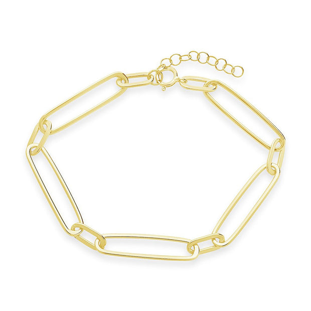 Sterling Silver Polished Large Link Bracelet