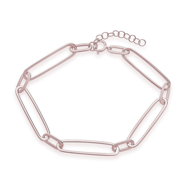 Sterling Silver Polished Large Link Bracelet