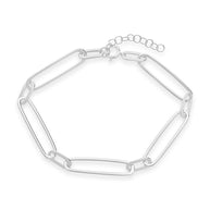 Sterling Silver Polished Large Link Bracelet