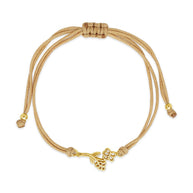 Sterling Silver Birth Flower Bolo Bracelet
