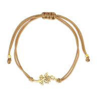 Sterling Silver Birth Flower Bolo Bracelet